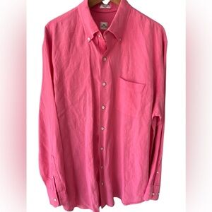 Peter Millar Coastal Linen Button Down Shirt Size XL